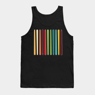 Retro DrumSticks Design /// Marching Band Percussion Tank Top